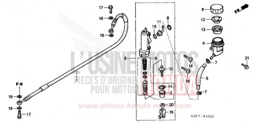RR. BRAKE MASTER CYLINDER CR85RB5 de 2005